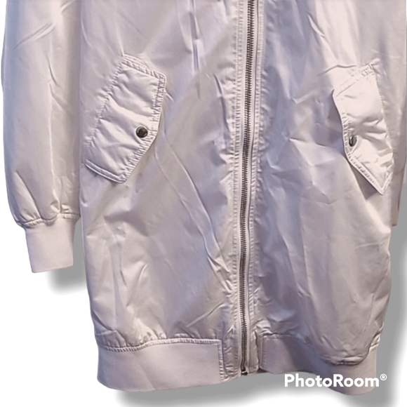 Members Only White Satin 3/4 Length - Picture 3 of 12